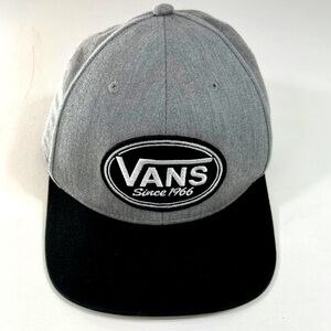 Vans Gray Black Baseball Hat Snapback Adjustable Since 1966 Patch